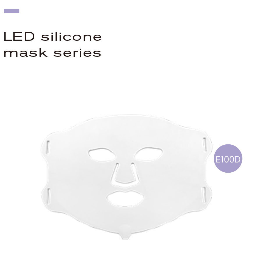 B2B-Hersteller von LED-Silikon-Gesichtsmasken (Modell E100D) | Großhandelslieferant für OEM/ODM-Lichttherapie-Geräte (114 LEDs)