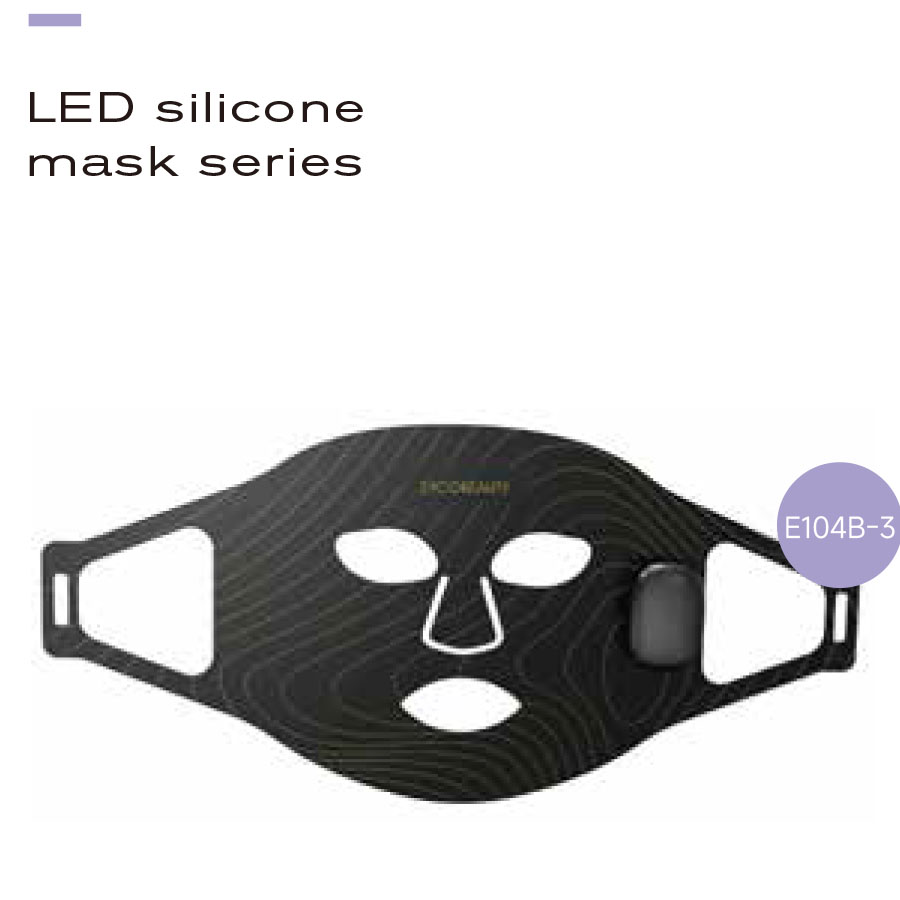 B2B-Lieferant für LED-Phototherapie-Hautpflegegeräte (OEM/ODM) | Großhandel mit der professionellen E104B-3 Silikon-Gesichtsmaske für Lichttherapie