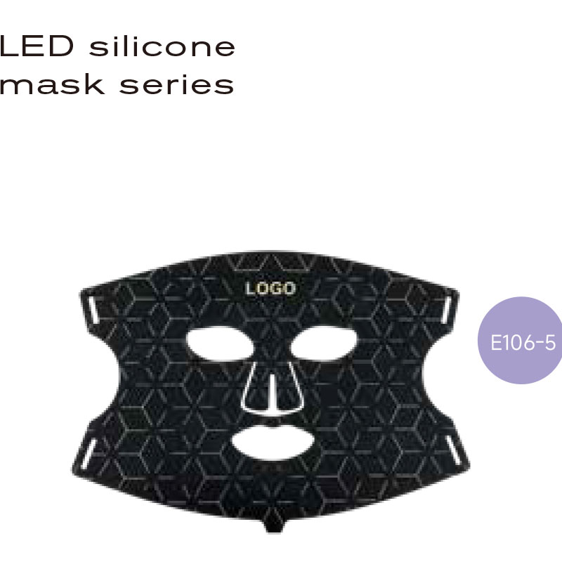 B2B-Hersteller von LED-Silikon-Gesichtsmasken (Modell E106-5) | Großhandelslieferant für OEM/ODM-LED-Lichttherapie-Hautpflegegeräte (108 LEDs)