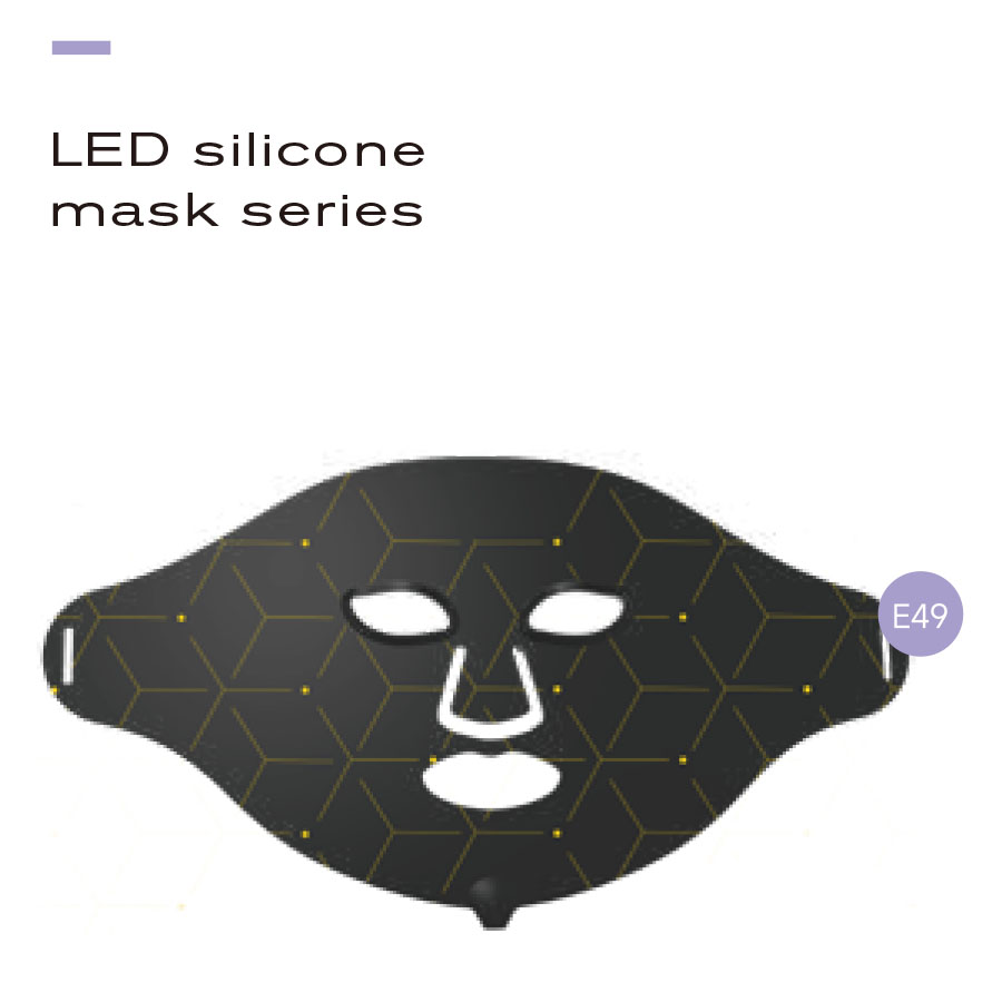 Großhandelsangebot ab Werk (China): LED-Silikon-Gesichtsmaske Modell E49 – Anbieter von Beauty-Geräten mit 7 Wellenlängen für Private-Label-Kunden